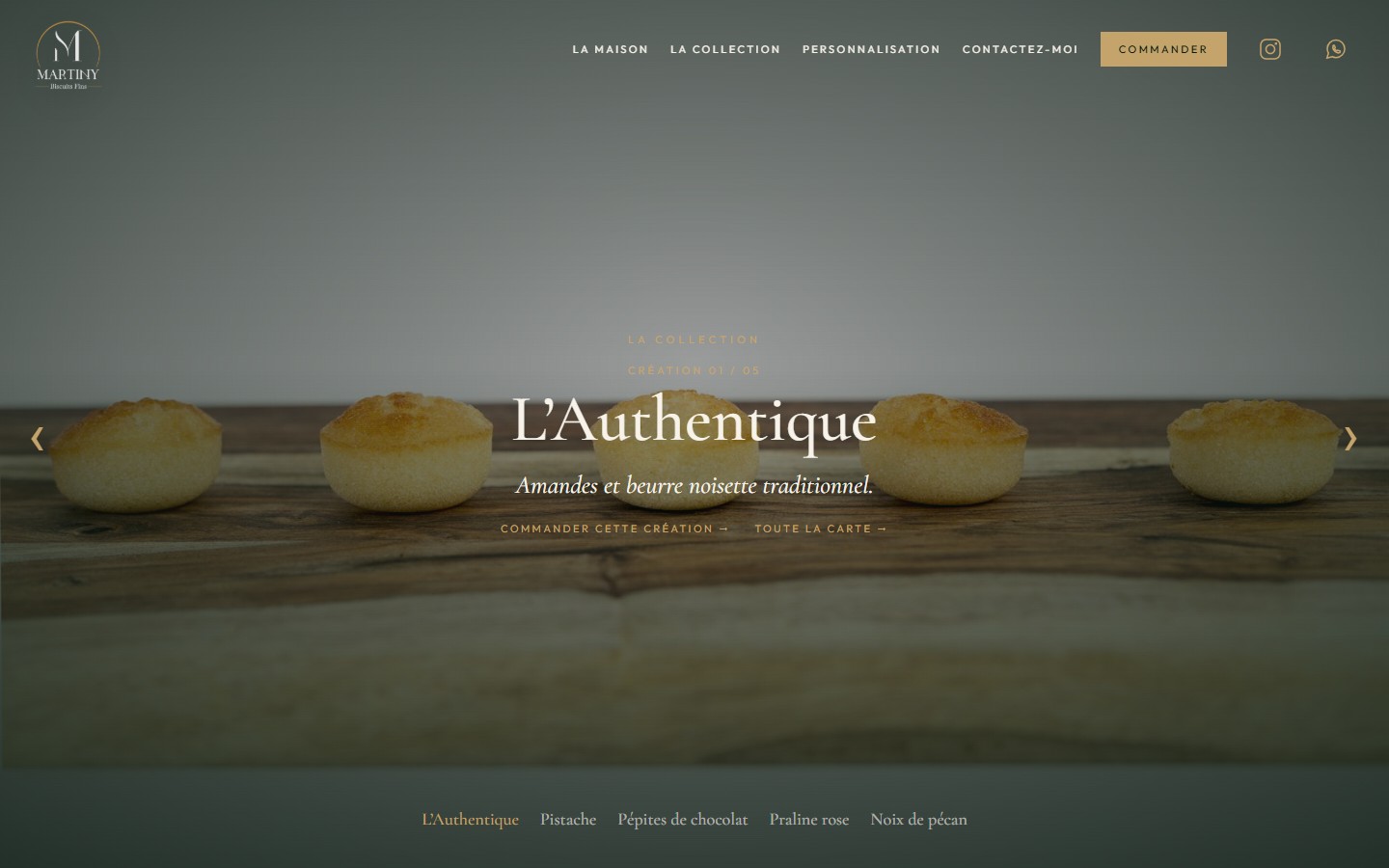 Collection de financiers Martiny